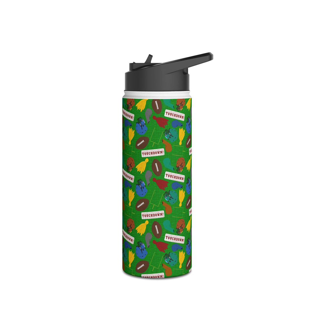 Stainless Steel Water Bottle, Standard Lid - Football