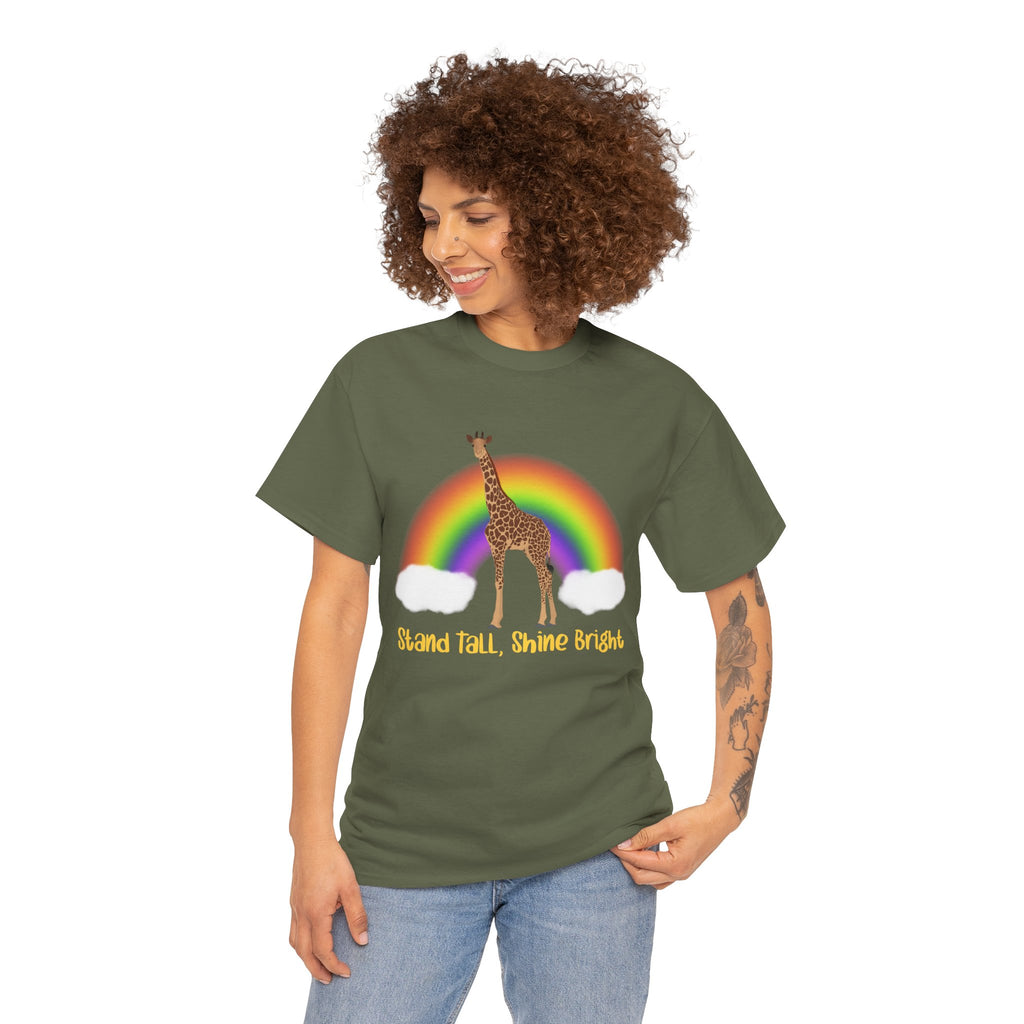 Unisex Heavy Cotton Tee - Stand Tall, Shine Bright