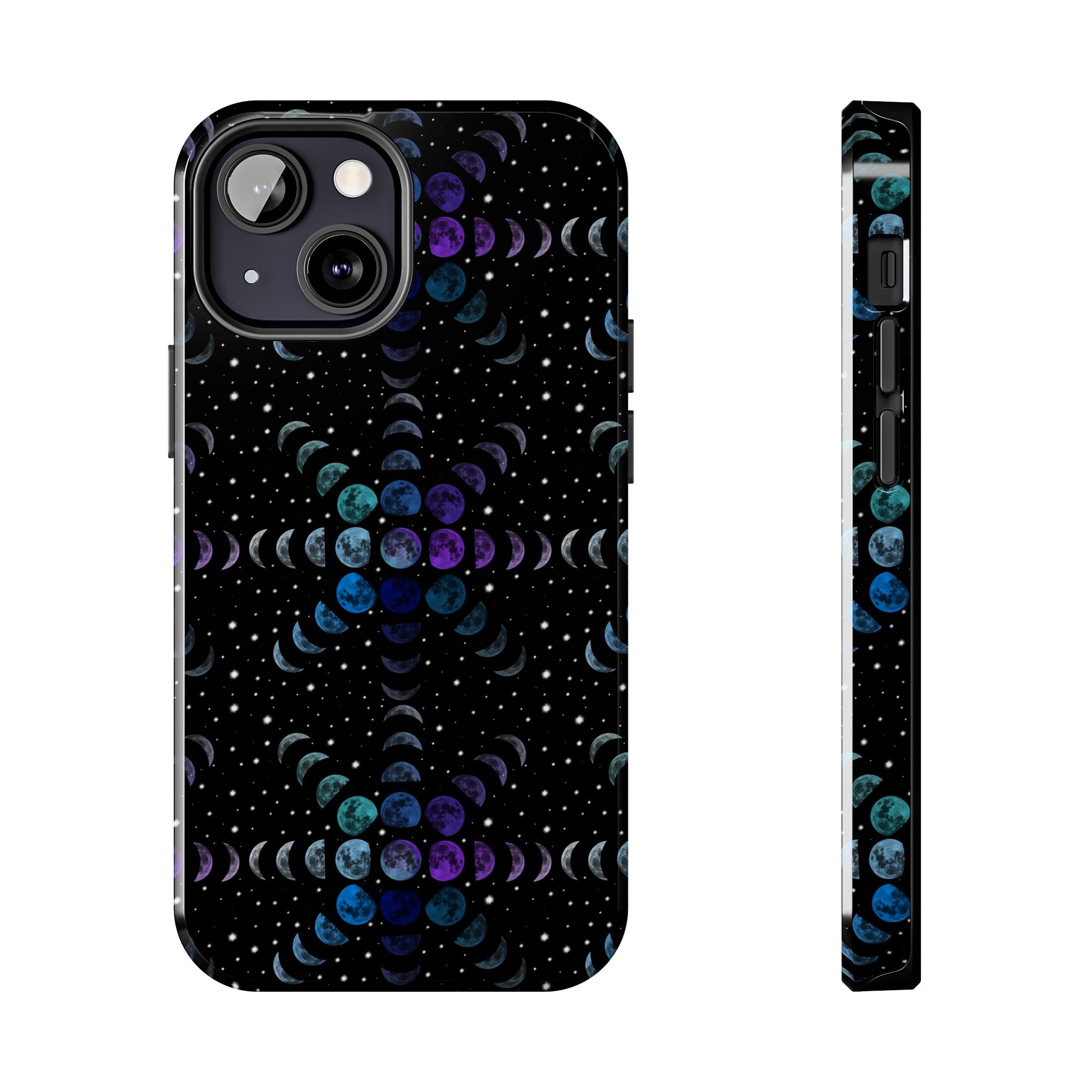 Tough Phone Cases - Multi-Colored Lunar Cycle