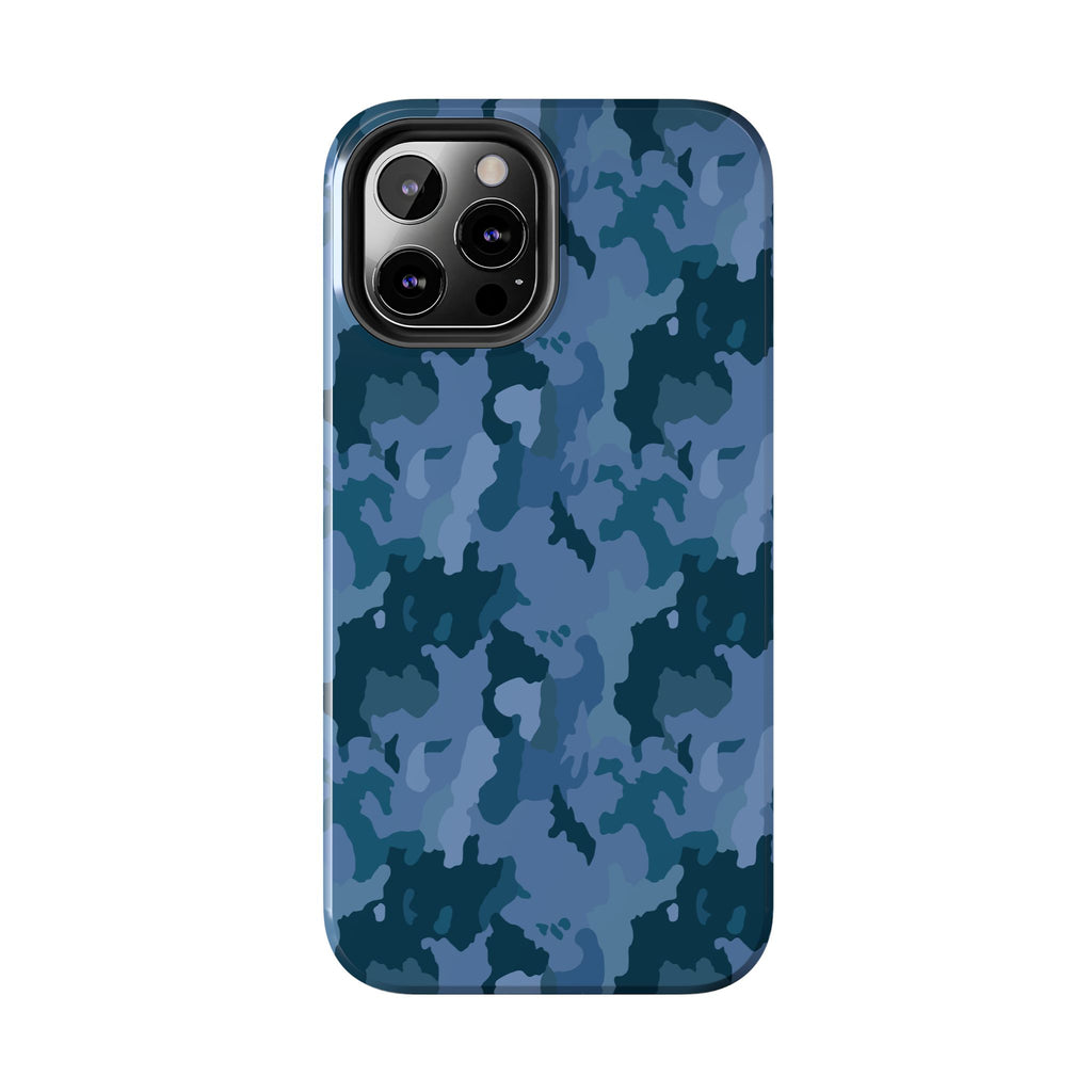 Tough Phone Cases - Blue Camo