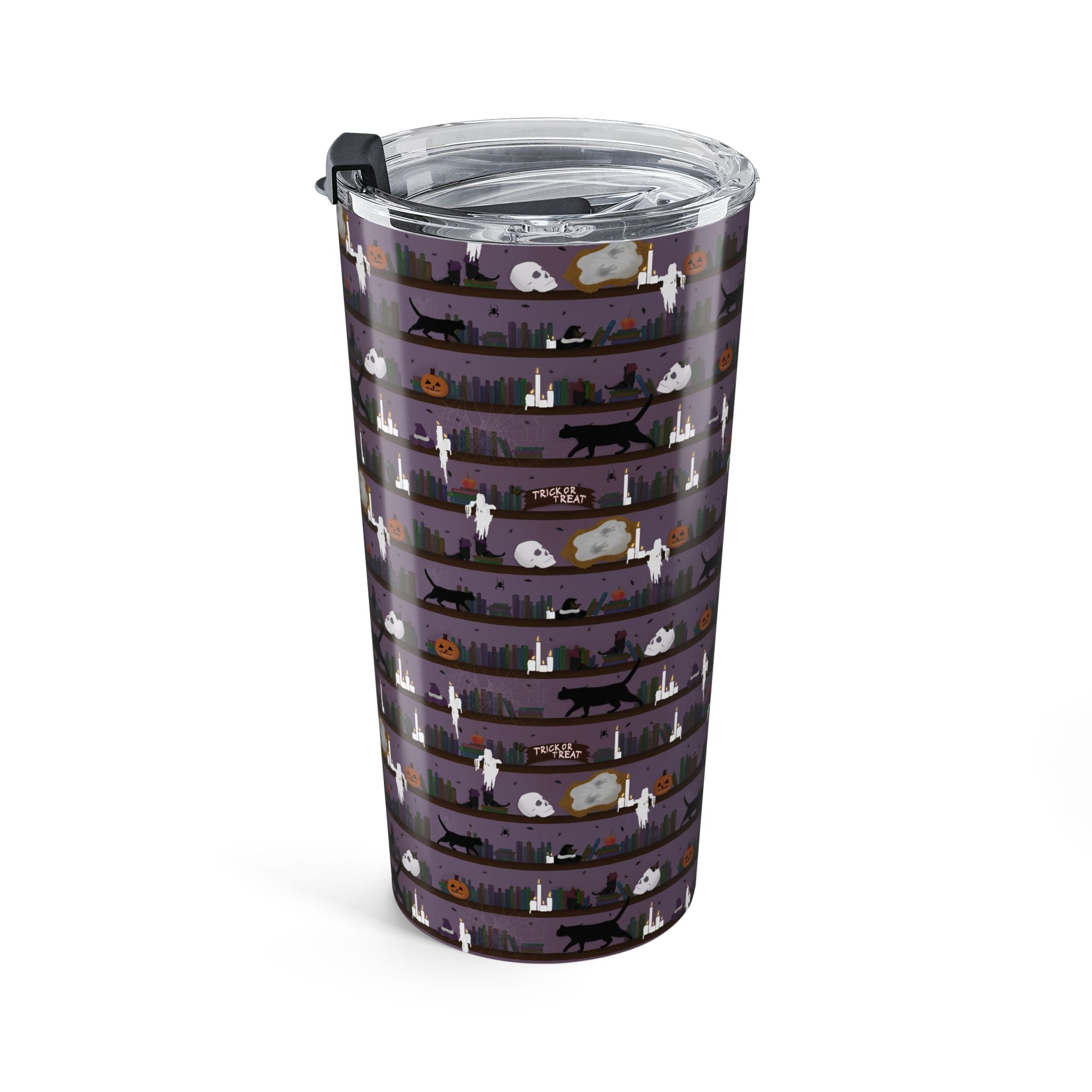 Tumbler 20oz - Spooky Bookshelf