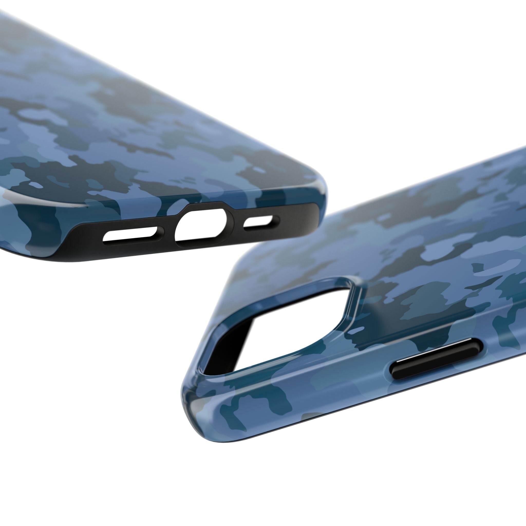 Tough Phone Cases - Blue Camo