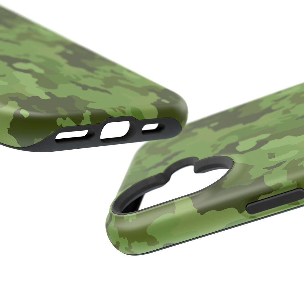 Magnetic Impact-Resistant Cases - Green Camo