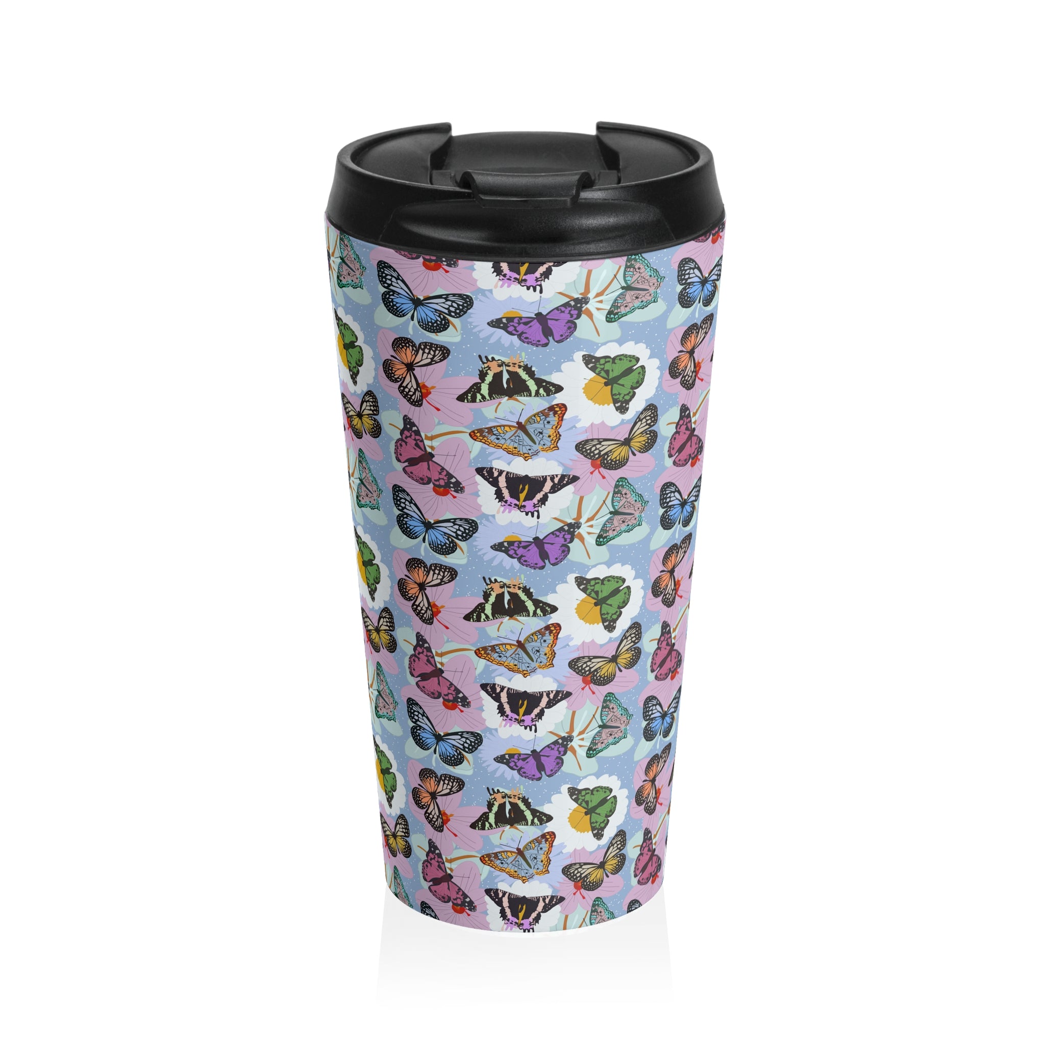 Stainless Steel Travel Mug - Butterflies