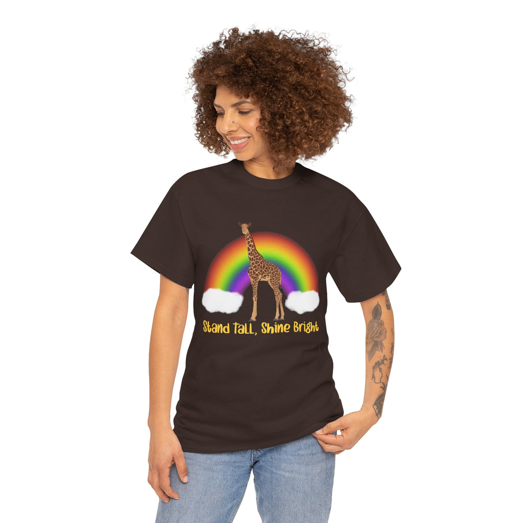 Unisex Heavy Cotton Tee - Stand Tall, Shine Bright