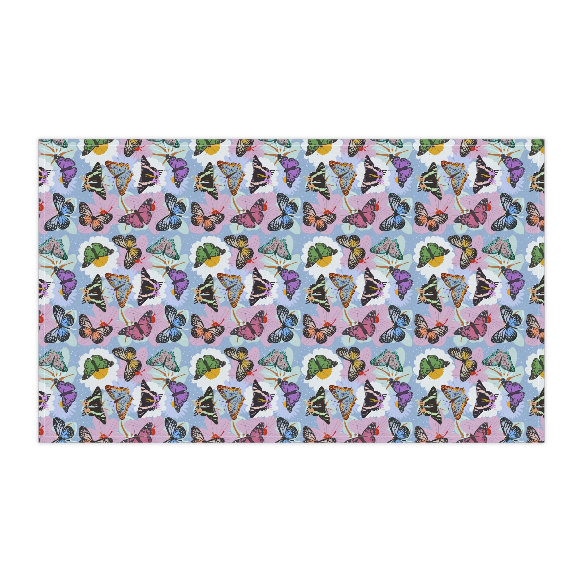 Tea Towels (cotton, poly) - Butterflies and Flowers