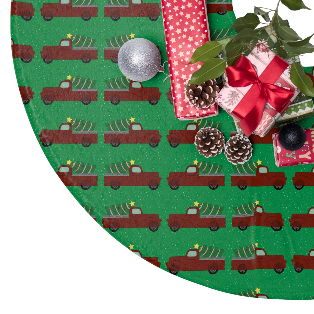 Christmas Tree Skirts - Merry Truckmas