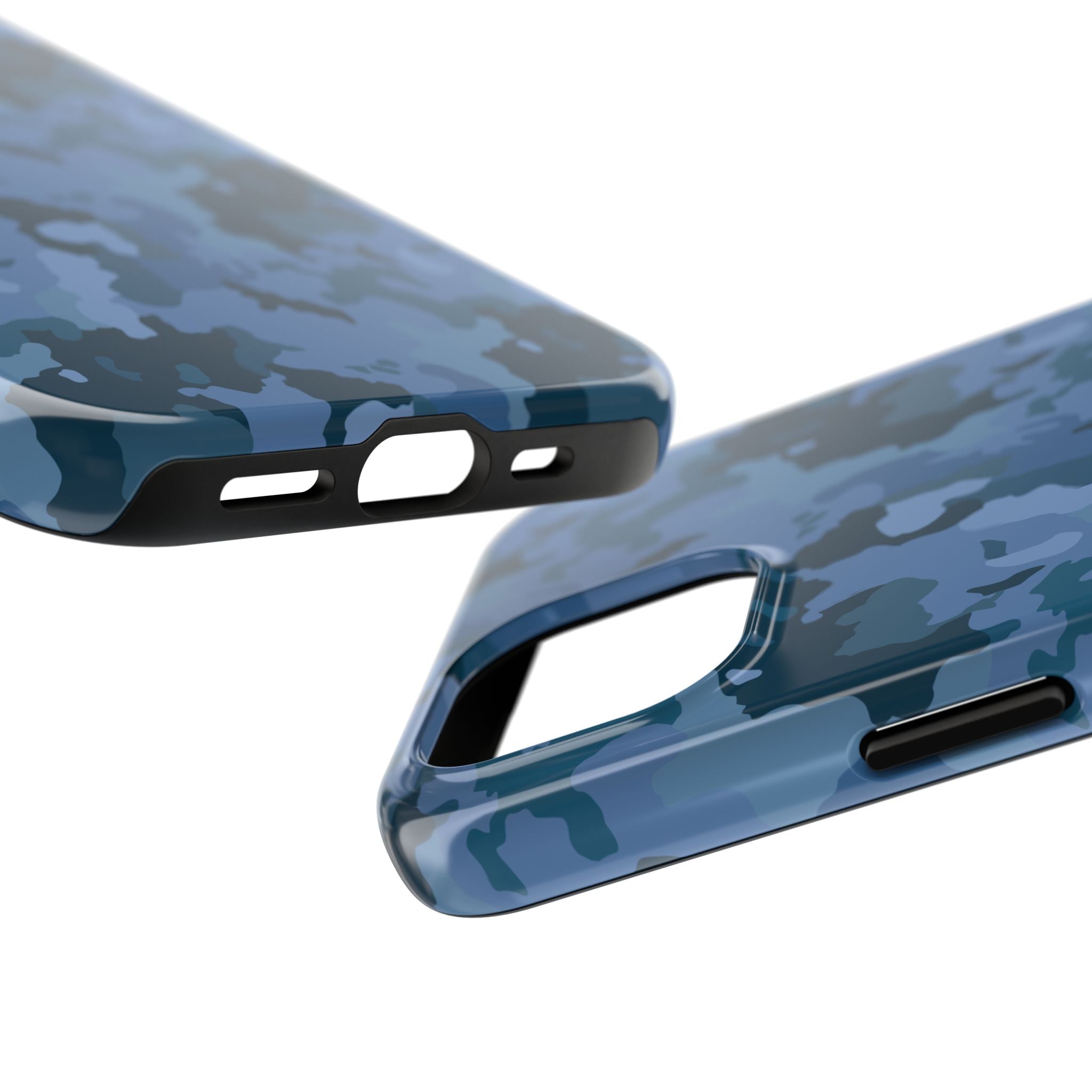 Tough Phone Cases - Blue Camo
