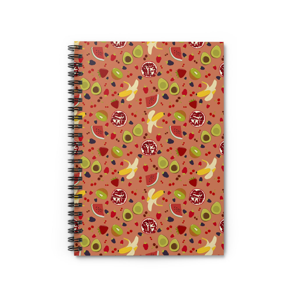 Spiral Notebook - Ruled Line - Fruits