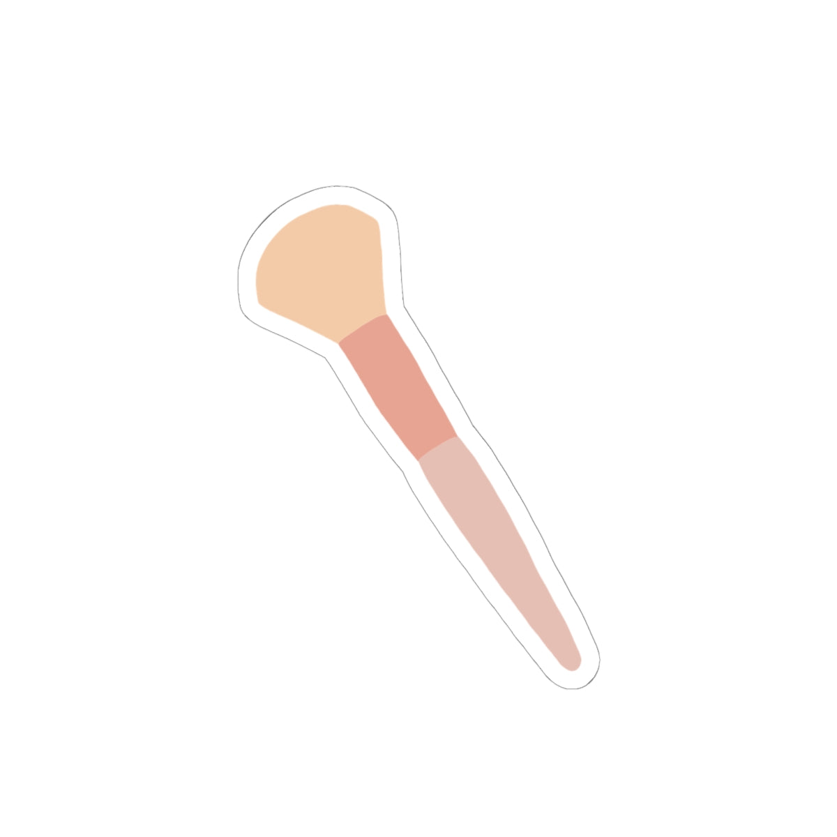 Kiss-Cut Stickers - Make Up Brush
