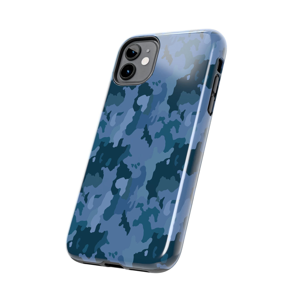 Tough Phone Cases - Blue Camo