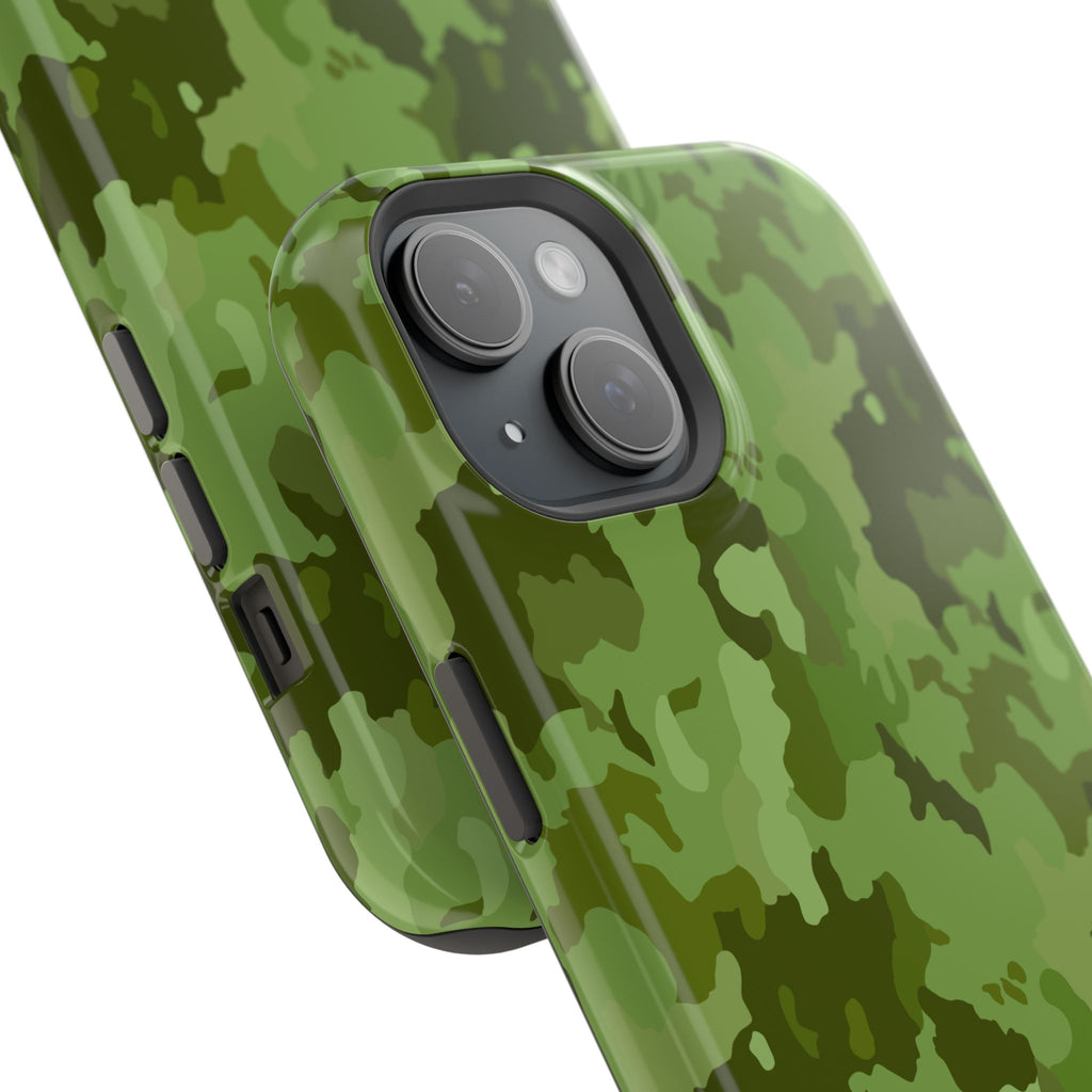 Magnetic Impact-Resistant Cases - Green Camo