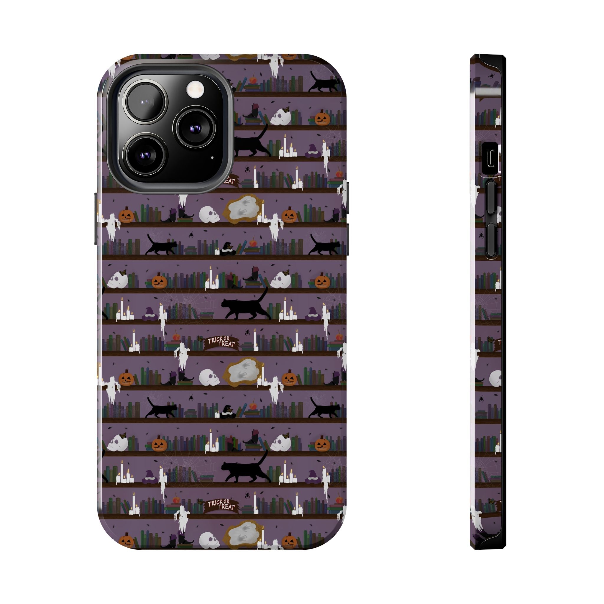 Tough Phone Cases - Spooky Bookcase