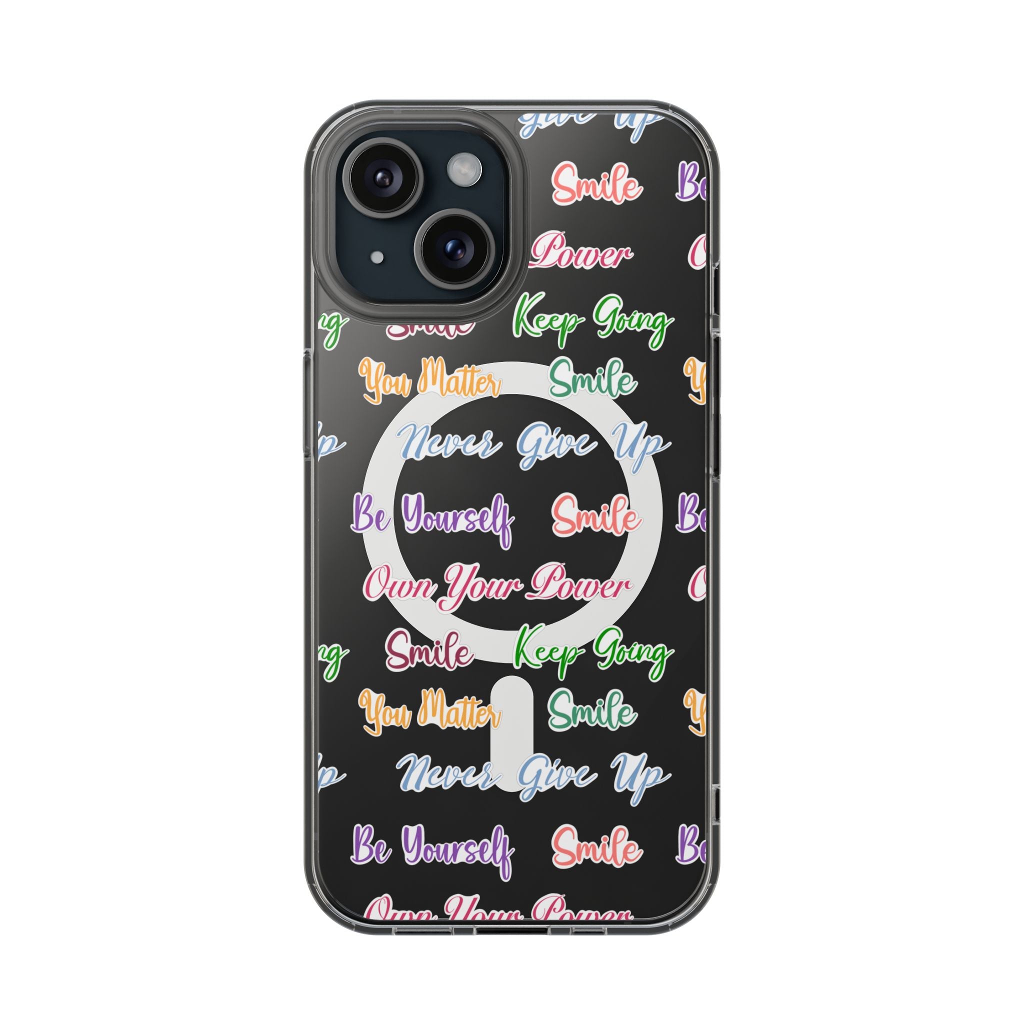 Magnetic Clear Impact-Resistant Cases - Inspo Words