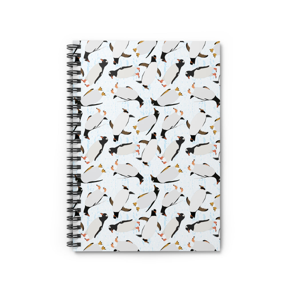 Spiral Notebook - Ruled Line - Penguins