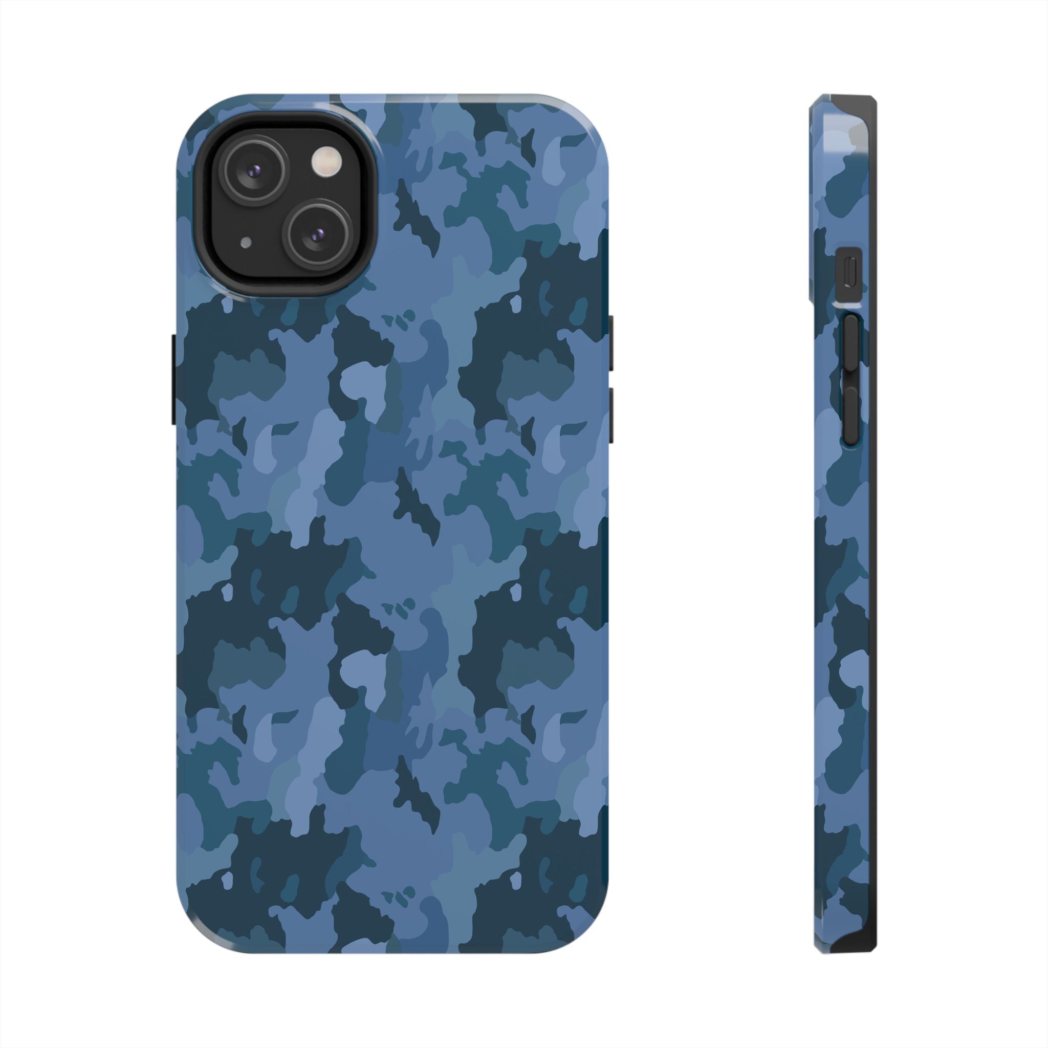 Tough Phone Cases - Blue Camo