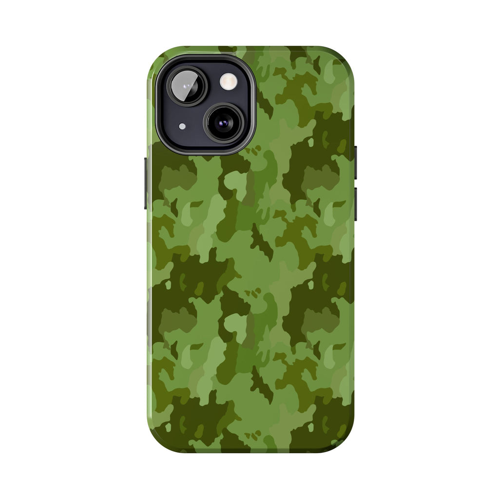 Tough Phone Cases - Green Camo