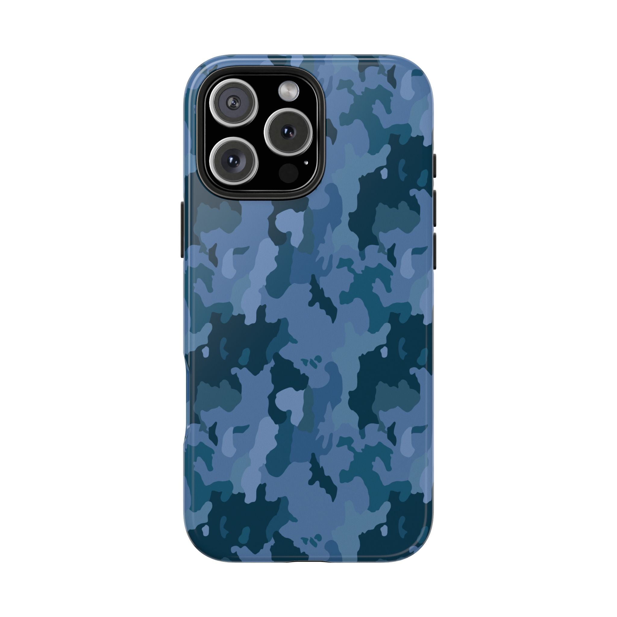 Tough Phone Cases - Blue Camo