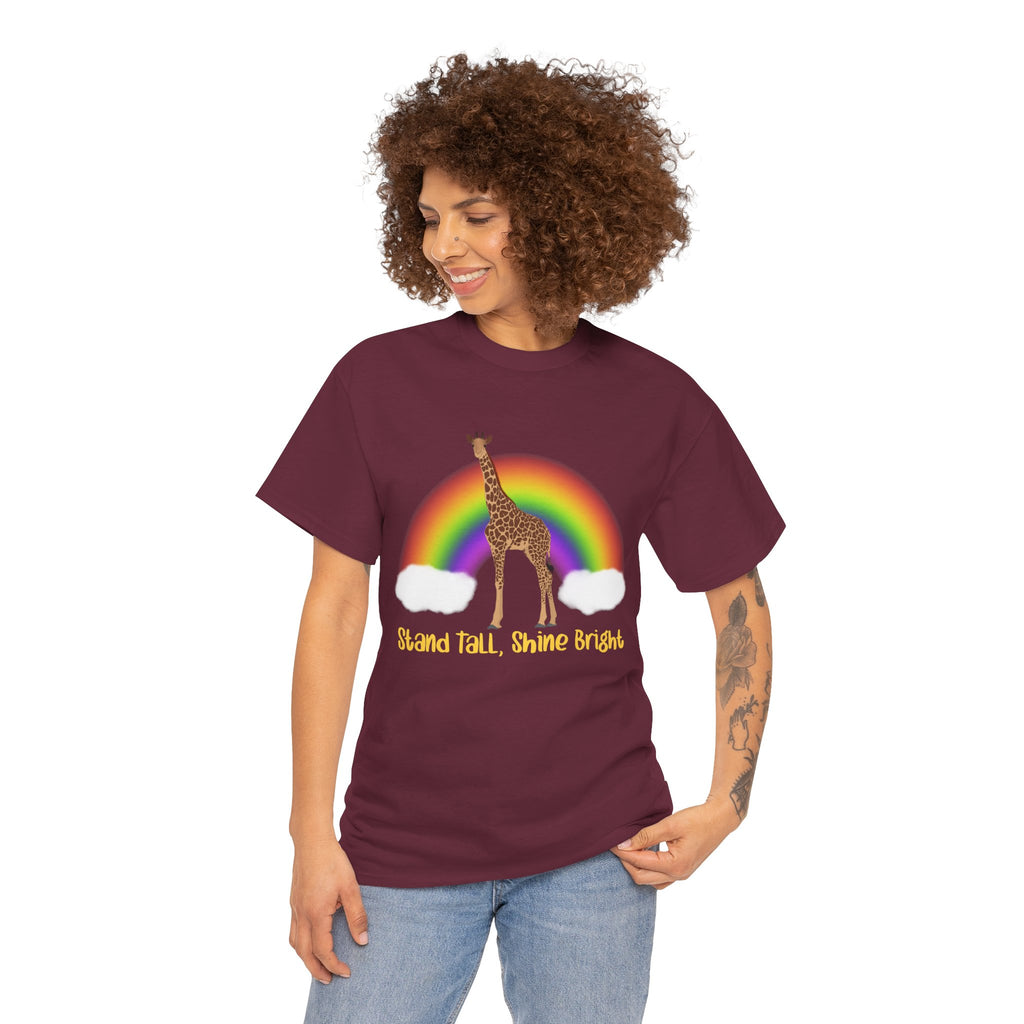 Unisex Heavy Cotton Tee - Stand Tall, Shine Bright