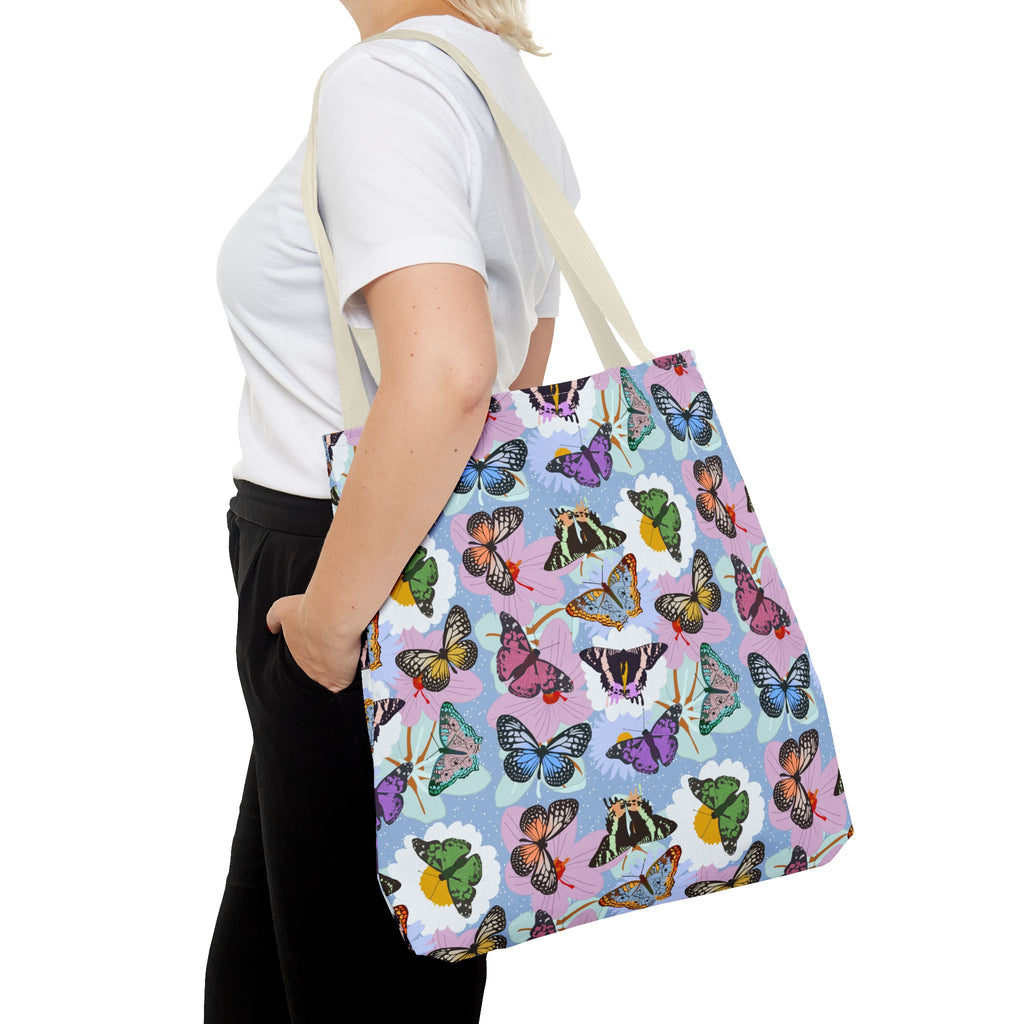 Tote Bag - Butterflies and Flowers