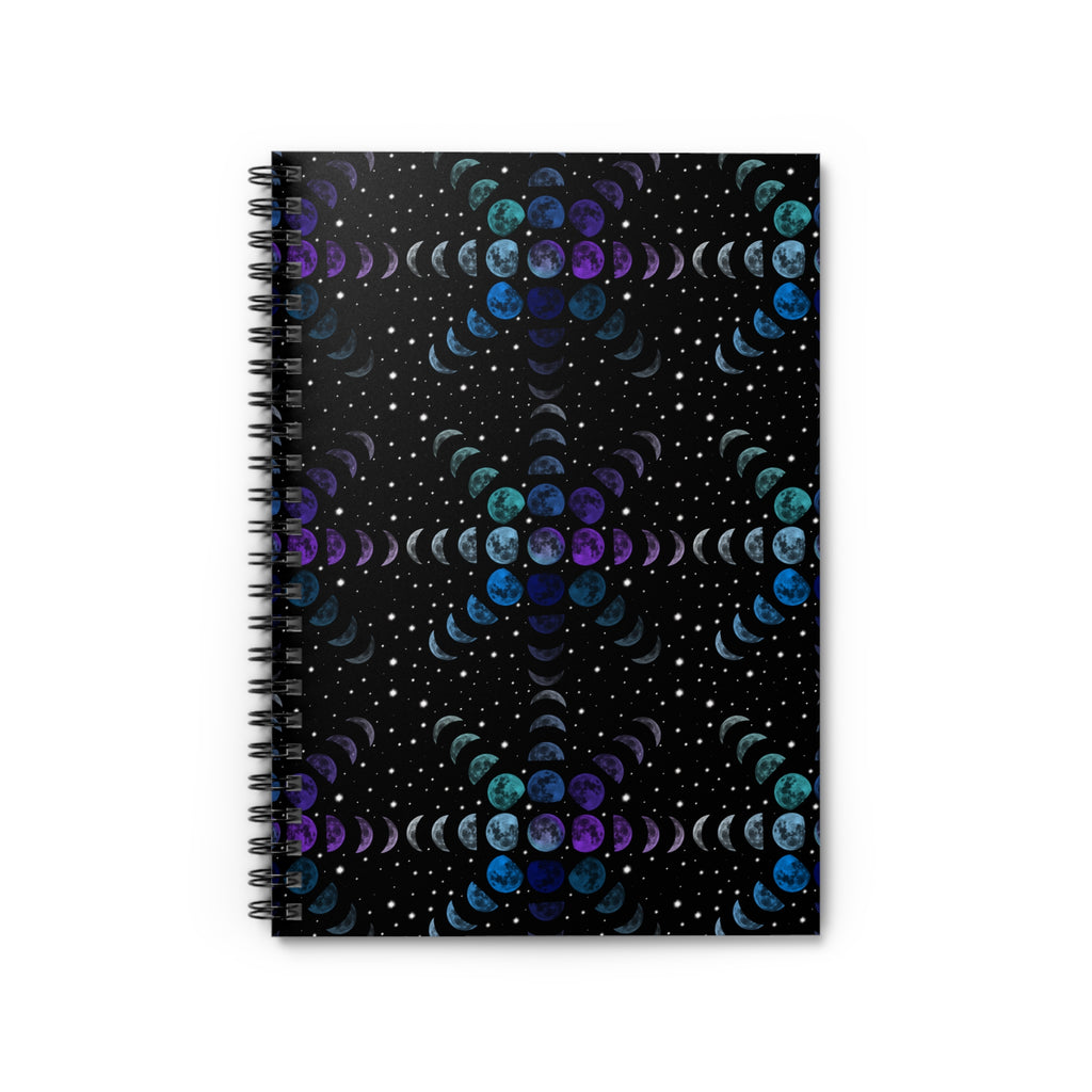 Spiral Notebook - Ruled Line - Lunar Cycle