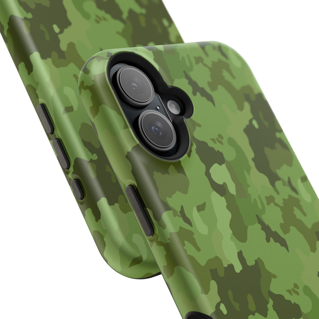 Magnetic Impact-Resistant Cases - Green Camo