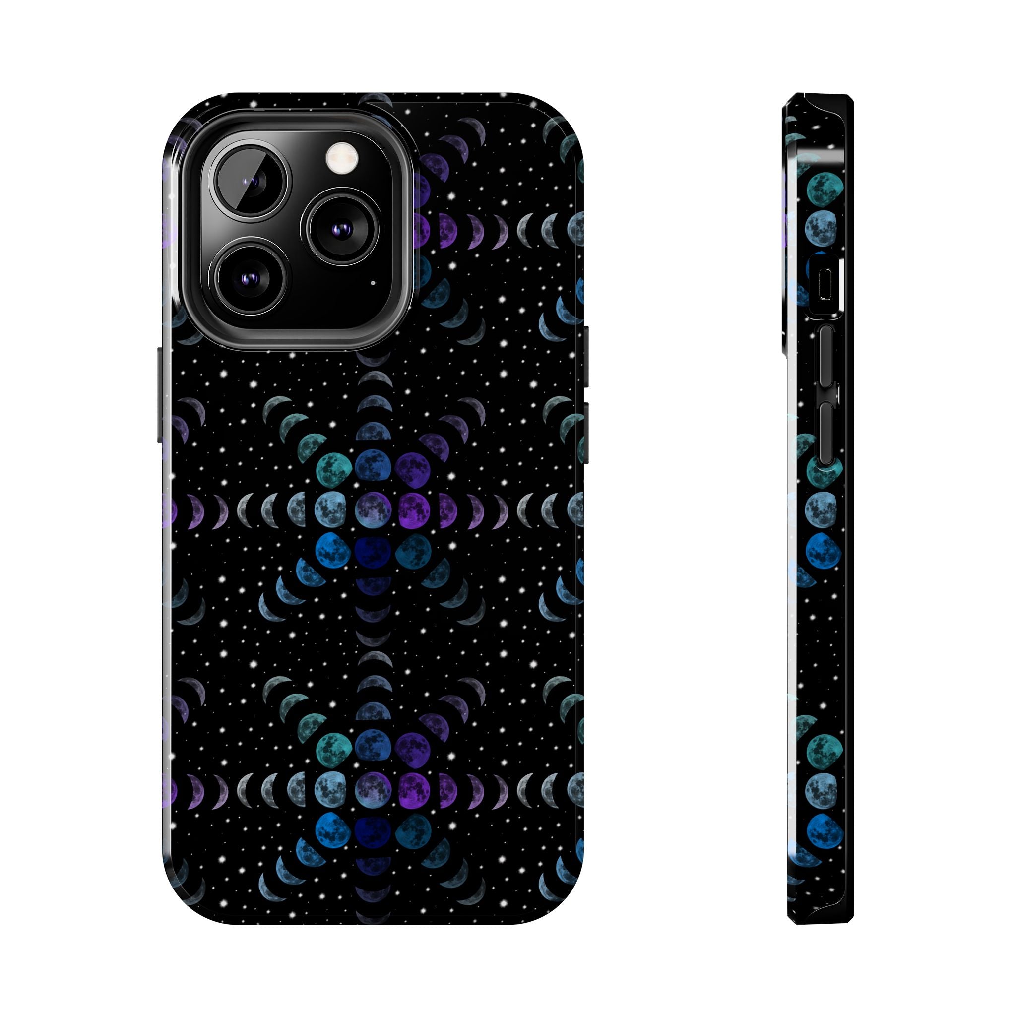 Tough Phone Cases - Multi-Colored Lunar Cycle