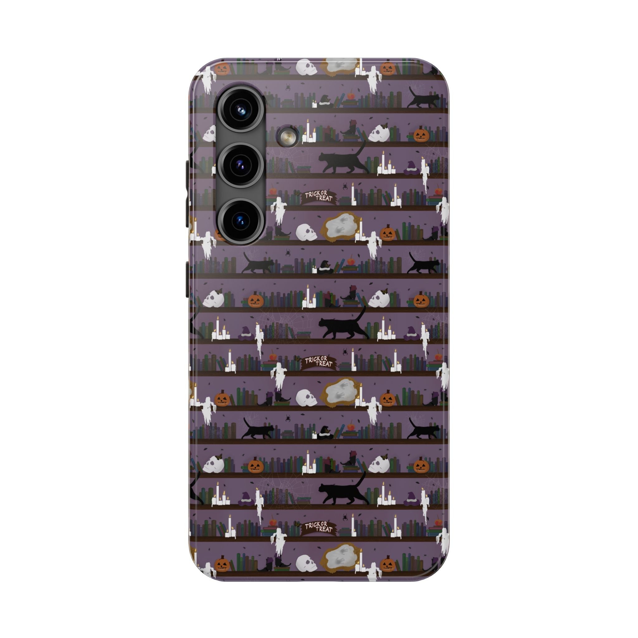 Tough Phone Cases - Spooky Bookcase