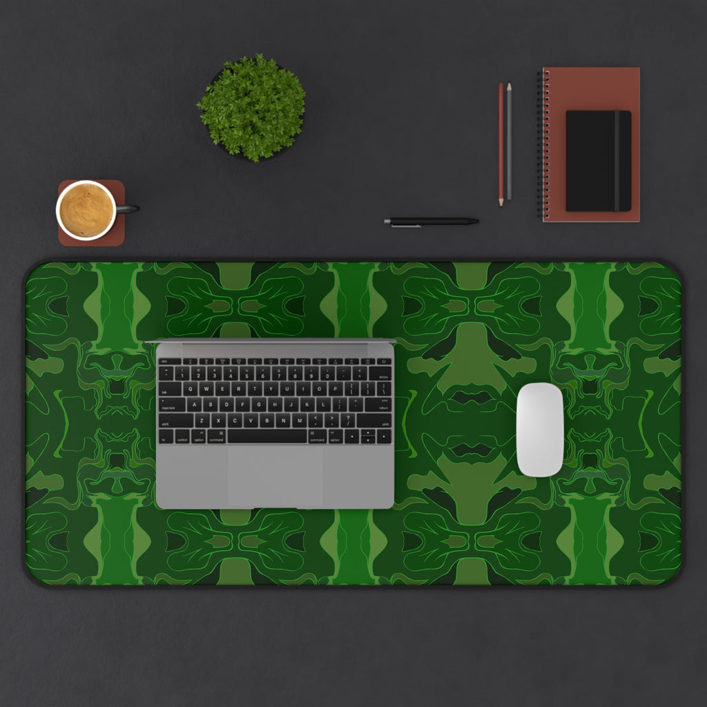 Desk Mat - Green Kaleidoscope