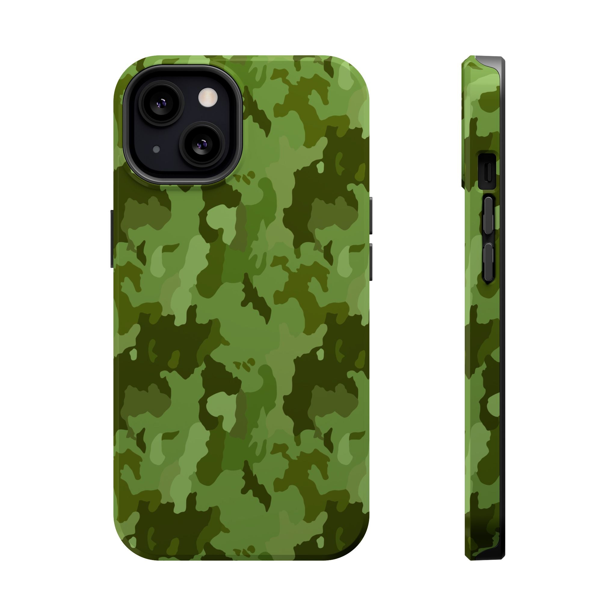 Magnetic Impact-Resistant Cases - Green Camo