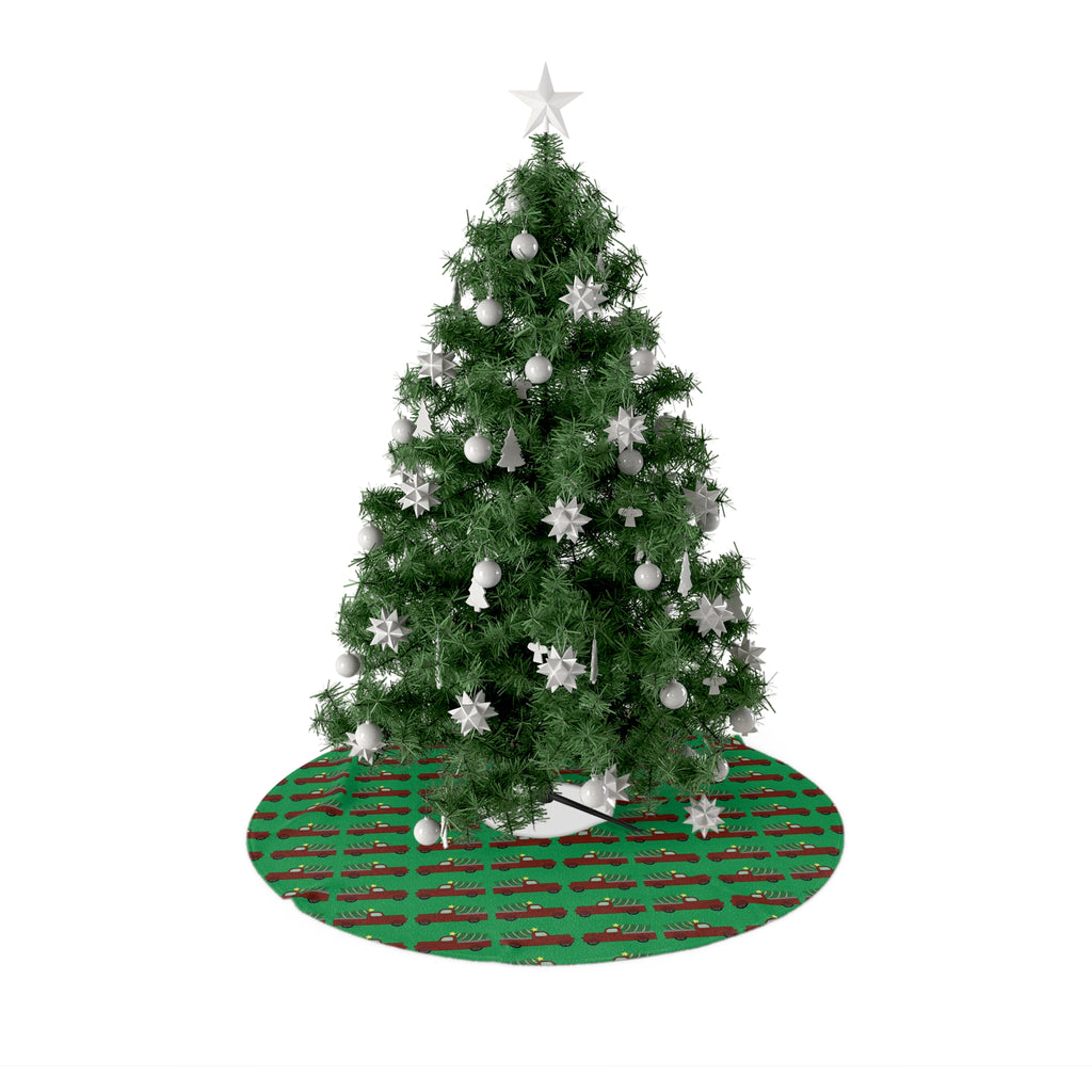 Christmas Tree Skirts - Merry Truckmas
