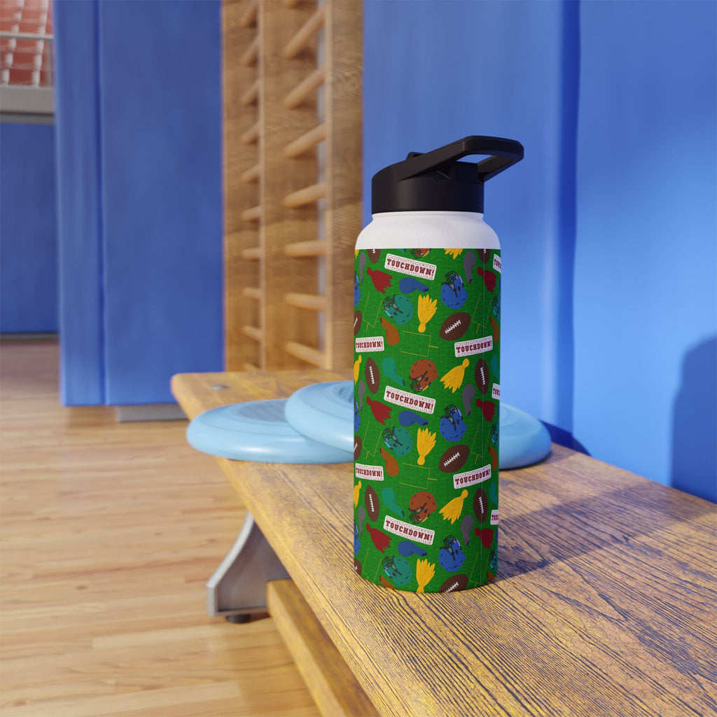Stainless Steel Water Bottle, Standard Lid - Football