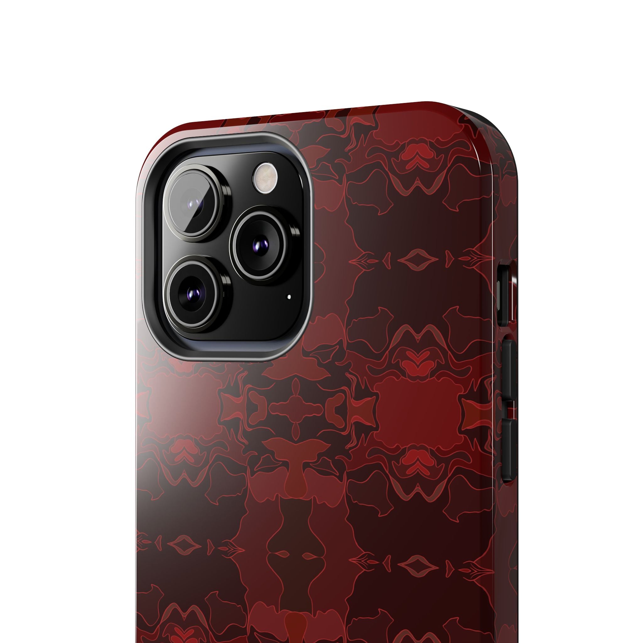 Tough Phone Cases - Red Kaleidoscope Pattern