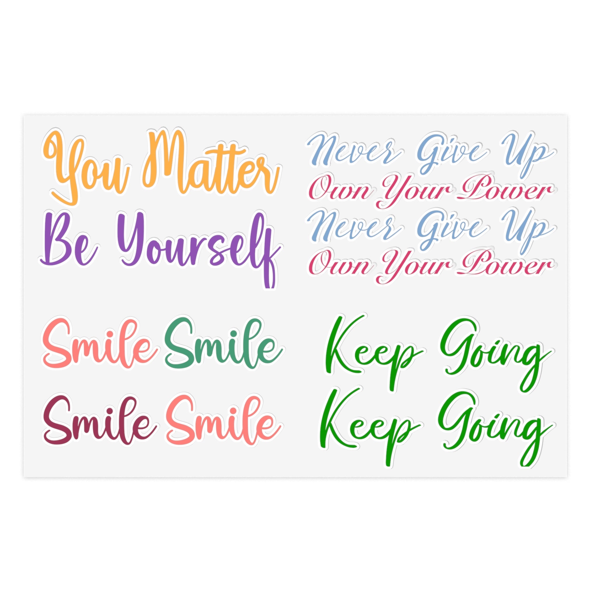 Sticker Sheets - Inspo Words