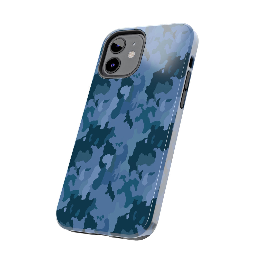 Tough Phone Cases - Blue Camo