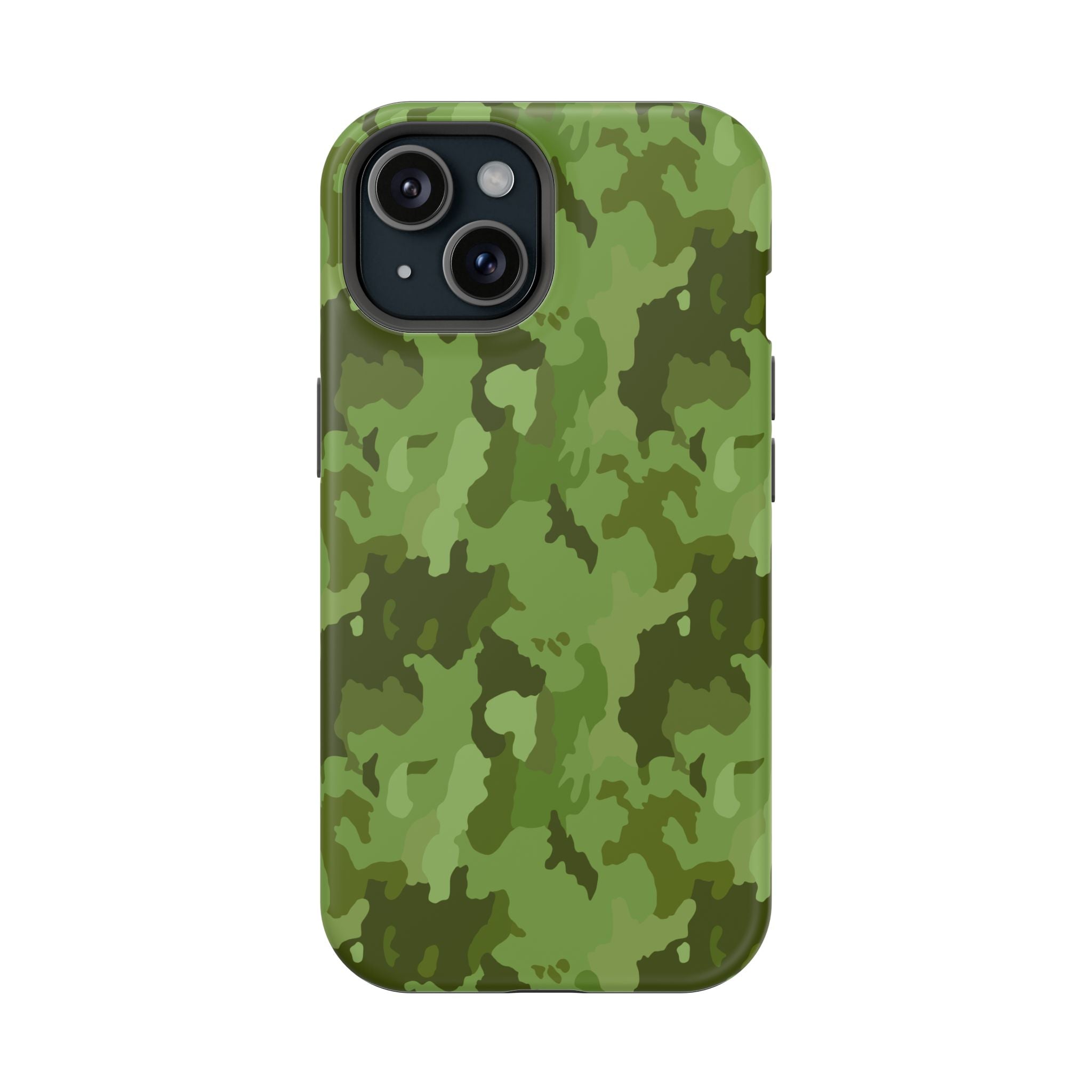 Magnetic Impact-Resistant Cases - Green Camo
