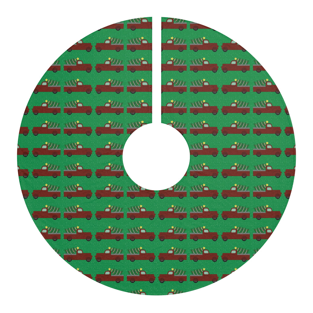 Christmas Tree Skirts - Merry Truckmas