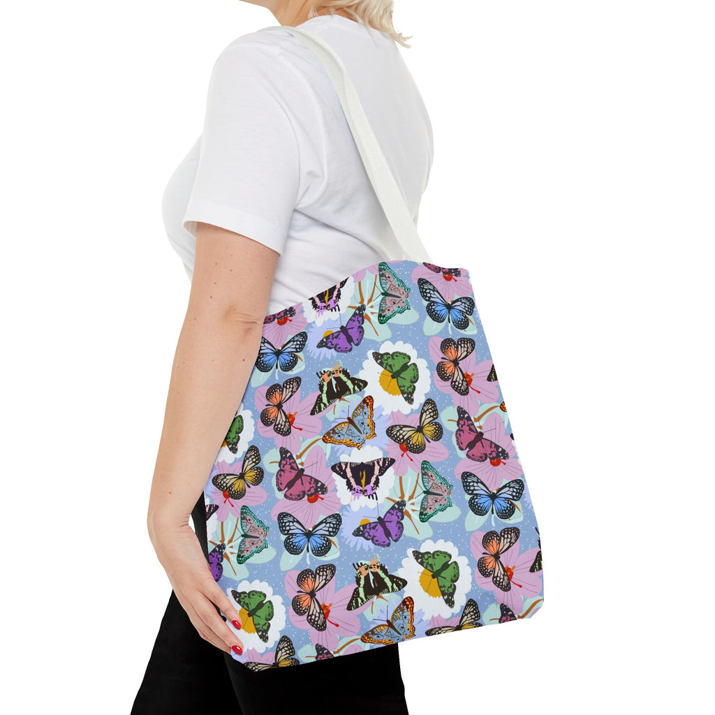 Tote Bag - Butterflies and Flowers