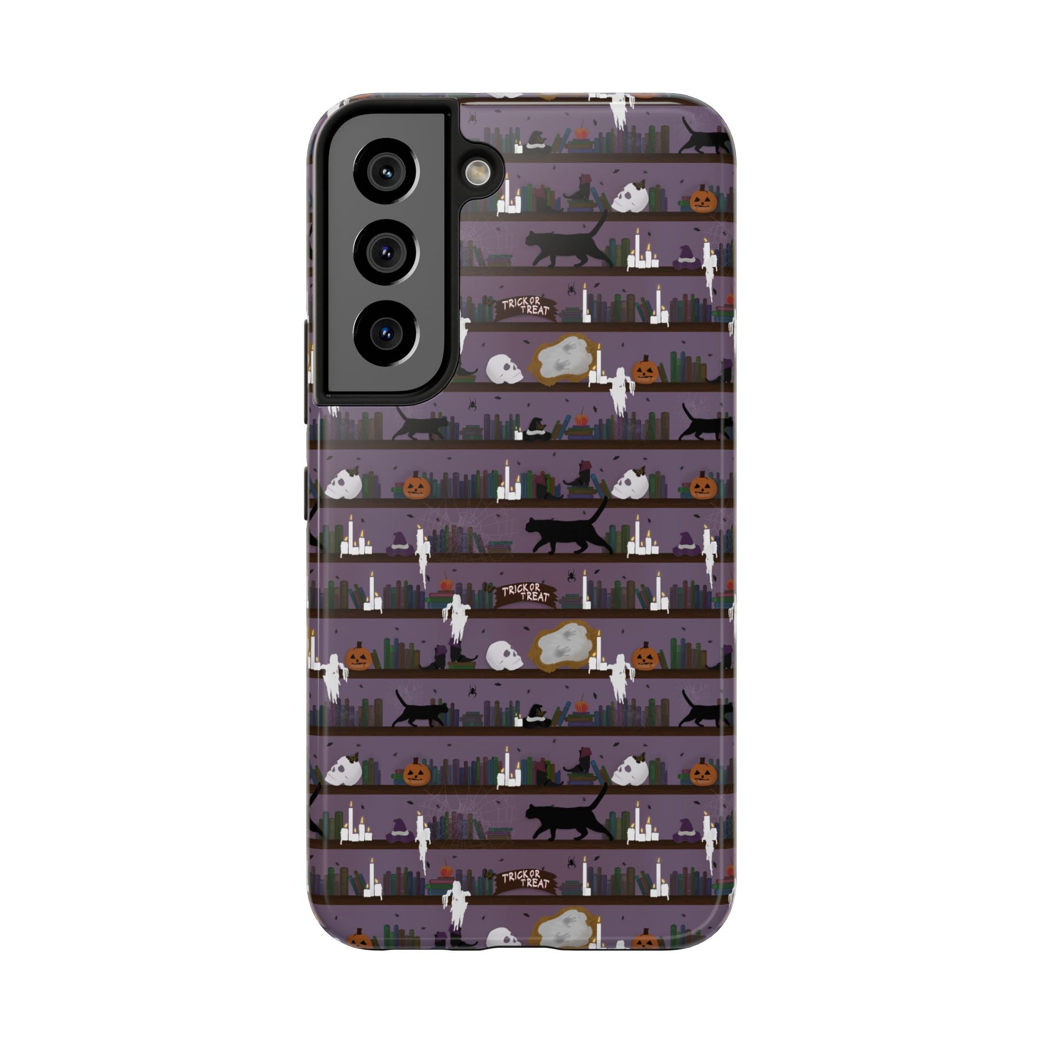 Tough Phone Cases - Spooky Bookcase