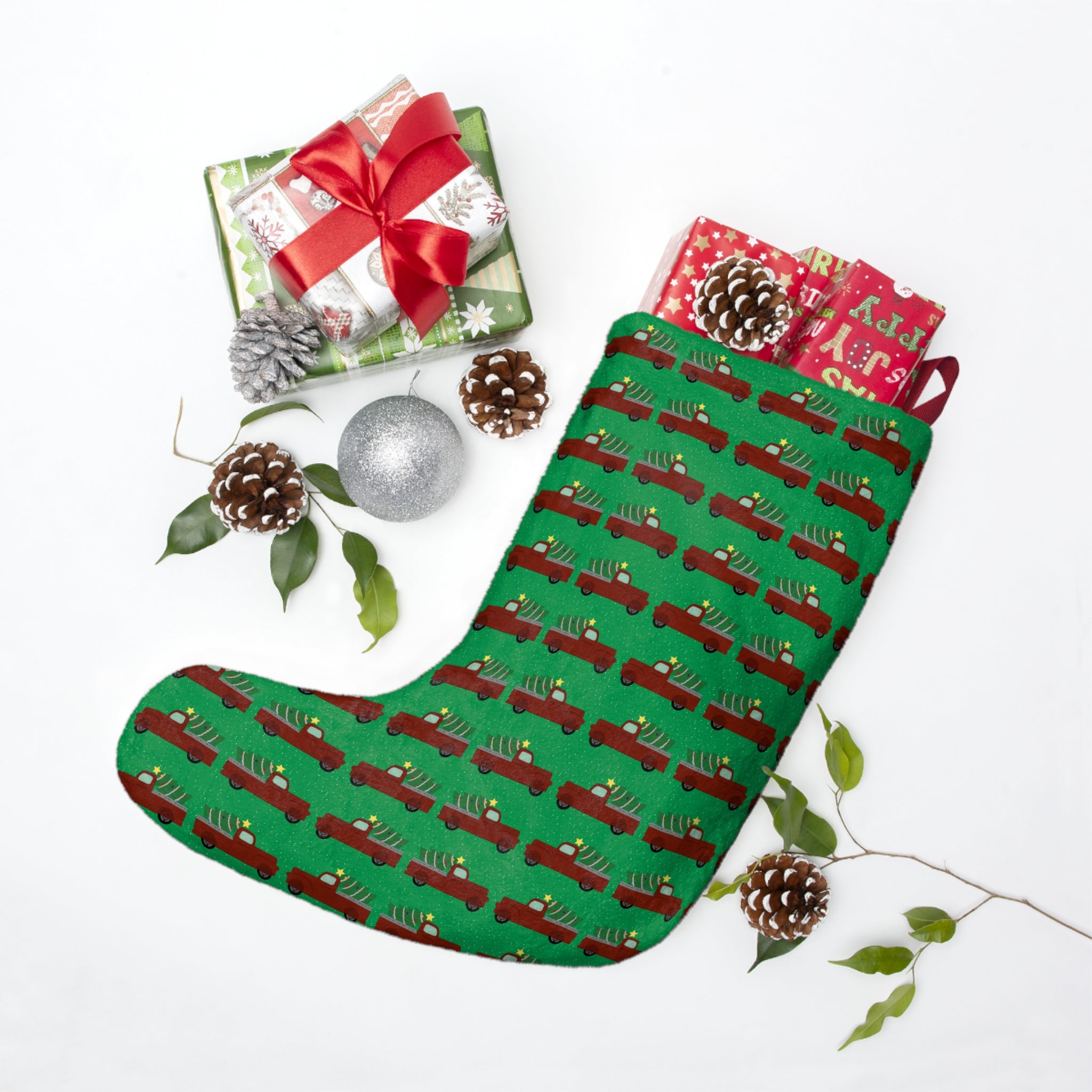 Christmas Stockings - Merry Truckmas