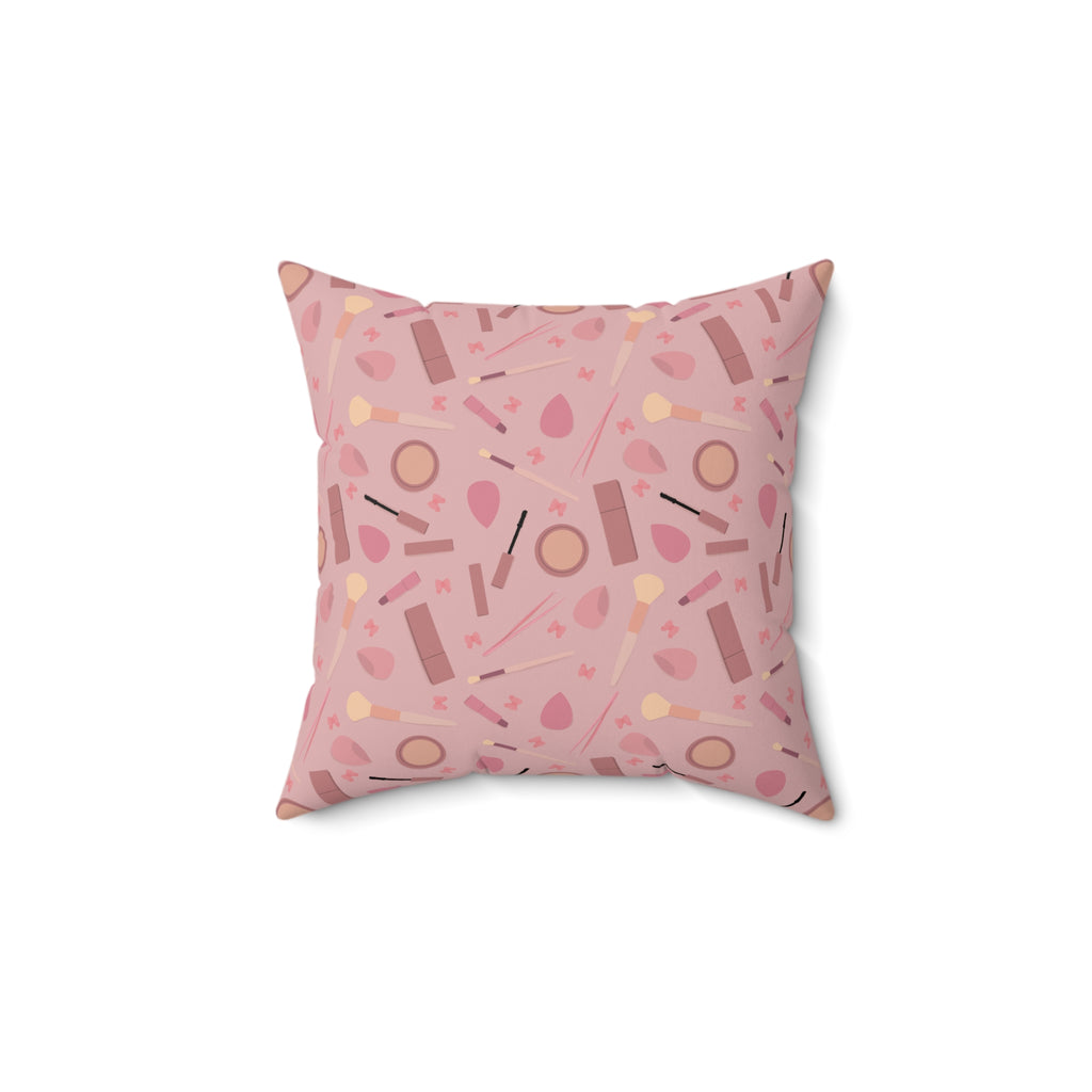 Spun Polyester Square Pillow - Make Up Collection