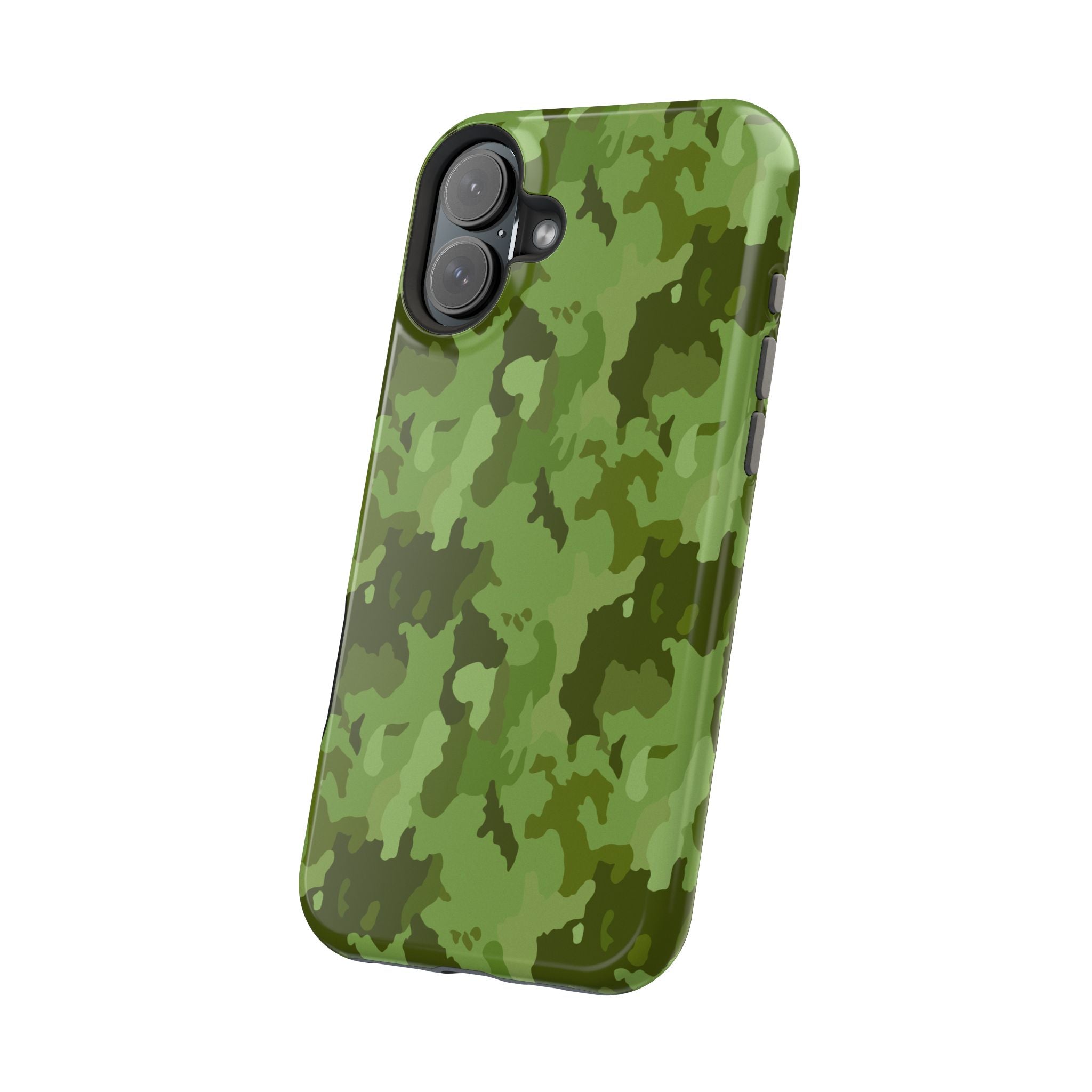 Magnetic Impact-Resistant Cases - Green Camo