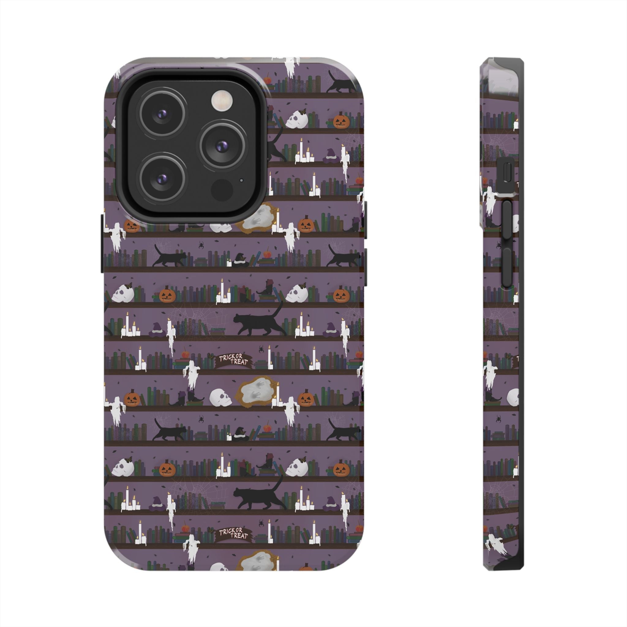 Tough Phone Cases - Spooky Bookcase