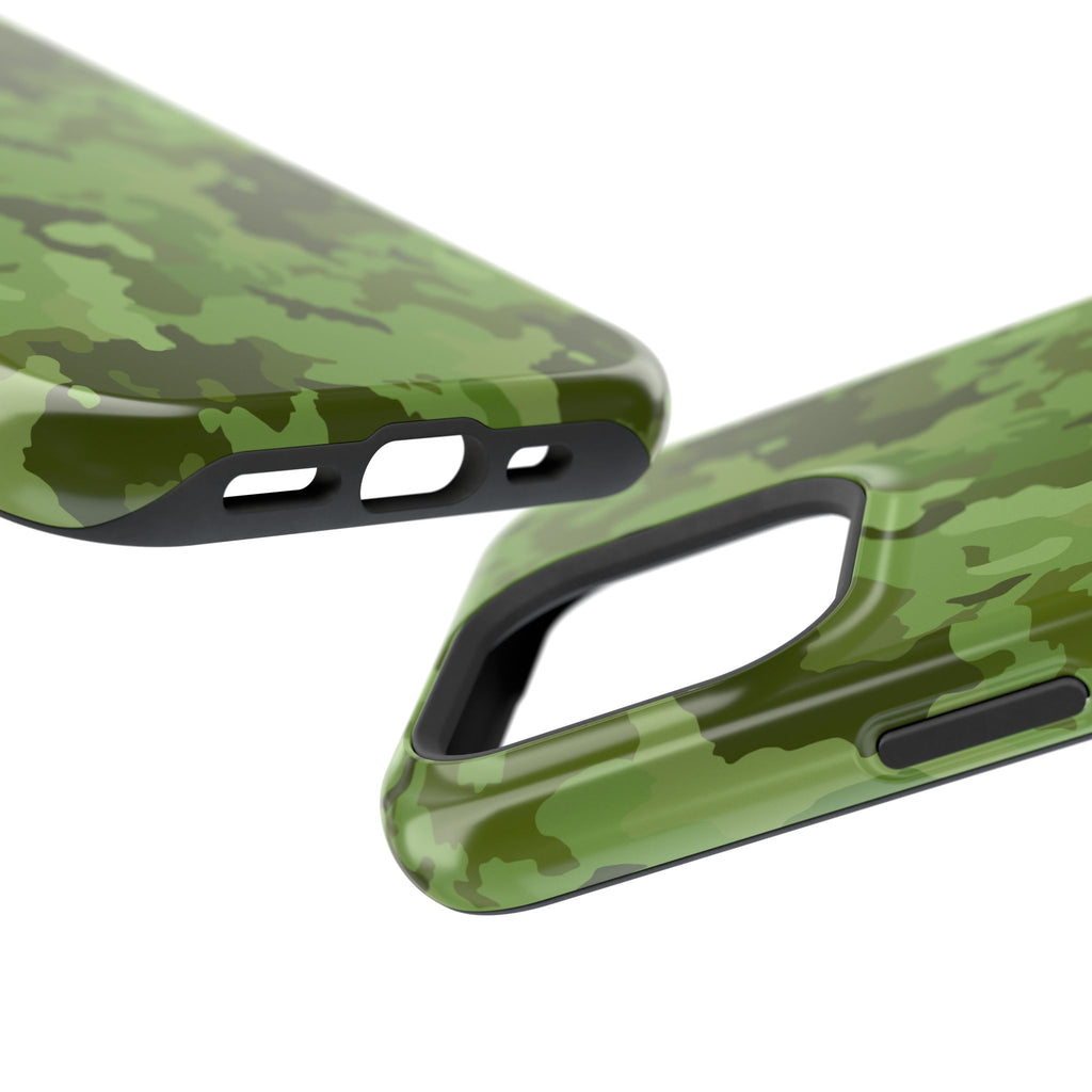 Magnetic Impact-Resistant Cases - Green Camo