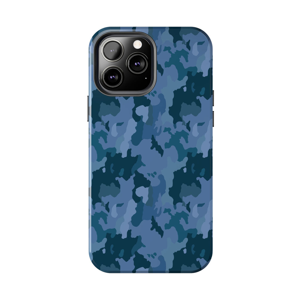Tough Phone Cases - Blue Camo