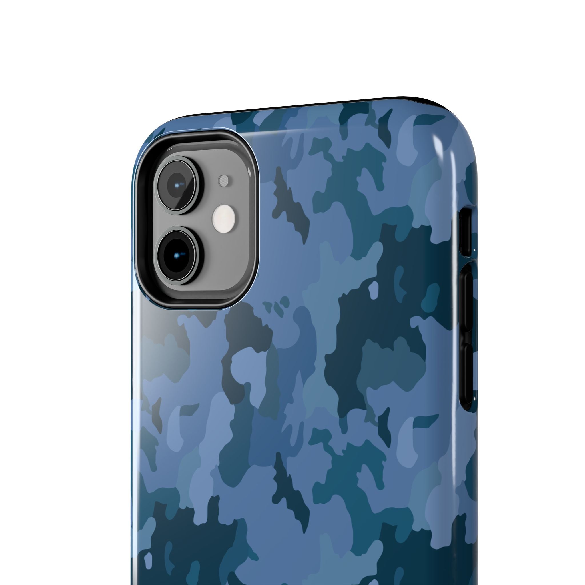 Tough Phone Cases - Blue Camo