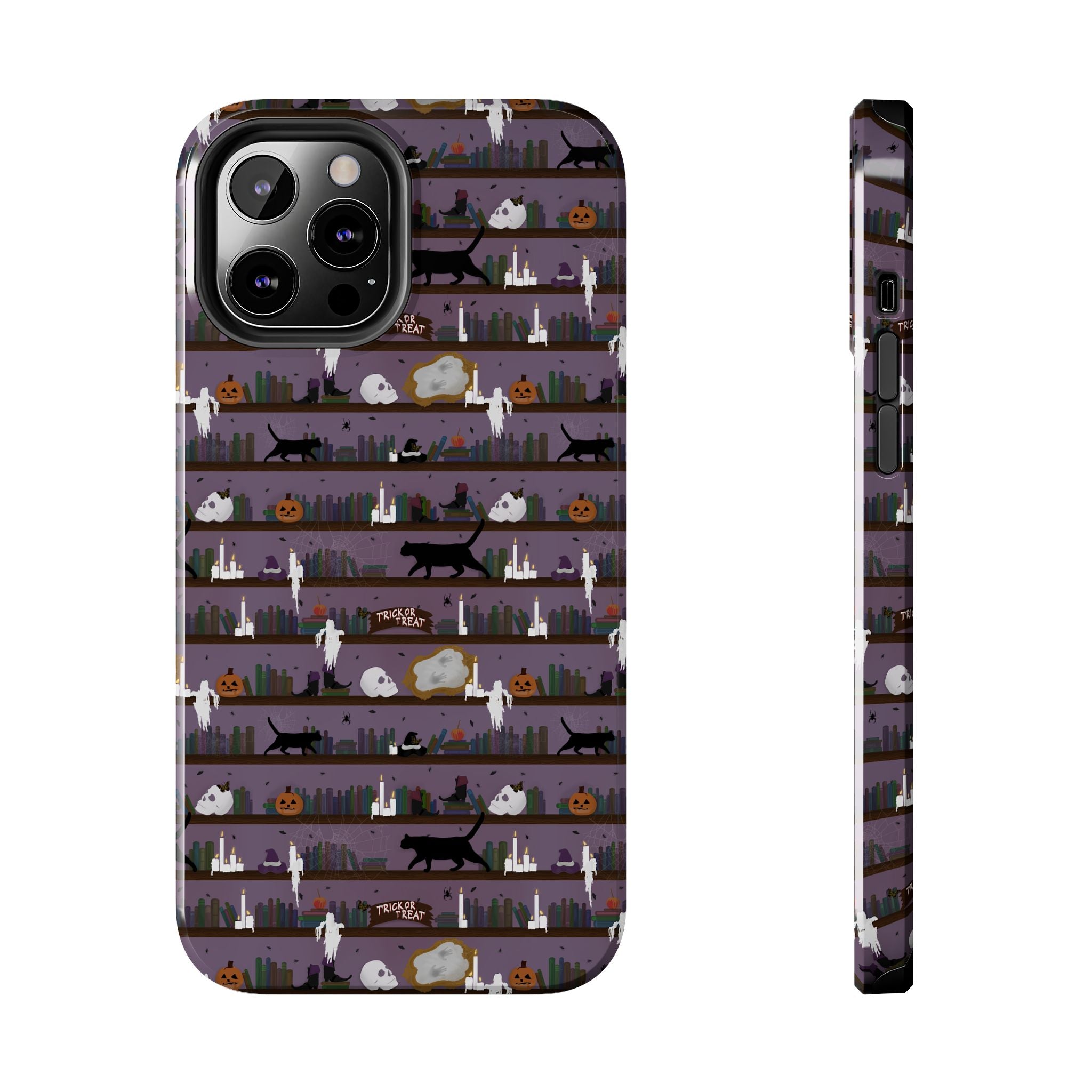 Tough Phone Cases - Spooky Bookcase