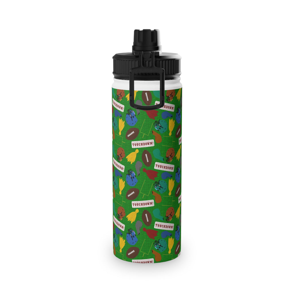 Stainless Steel Water Bottle, Sports Lid - Football