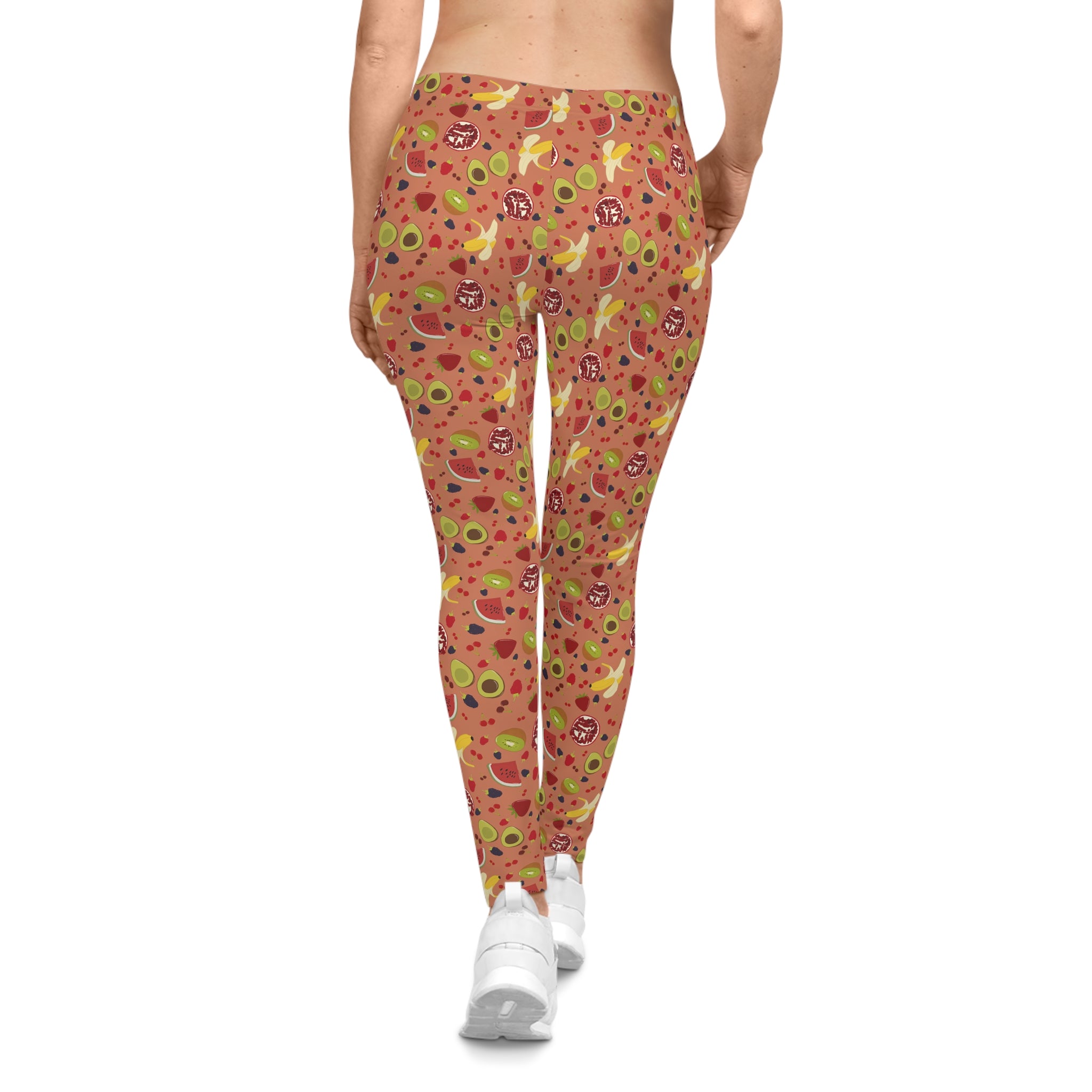 Women's Casual Leggings - Fruits