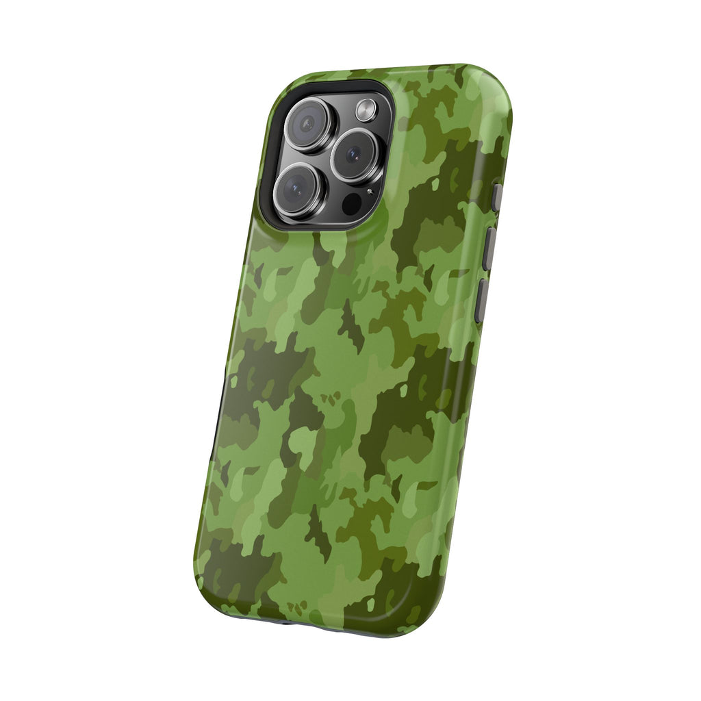 Magnetic Impact-Resistant Cases - Green Camo